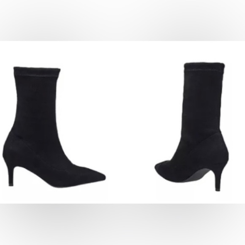 H by Halston Girona Stiletto Heeled Bootie Sock Boots Size 11